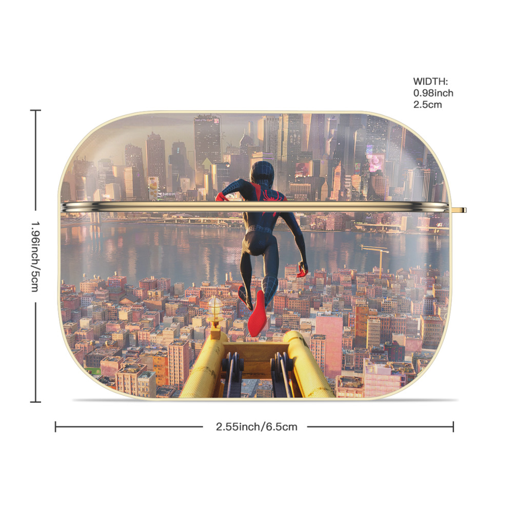 Spider Man スパイダーマン 【AirPods Pro用】ハードシェル保護ケース｜耐衝撃・防指紋・カラビナ付き商品仕様