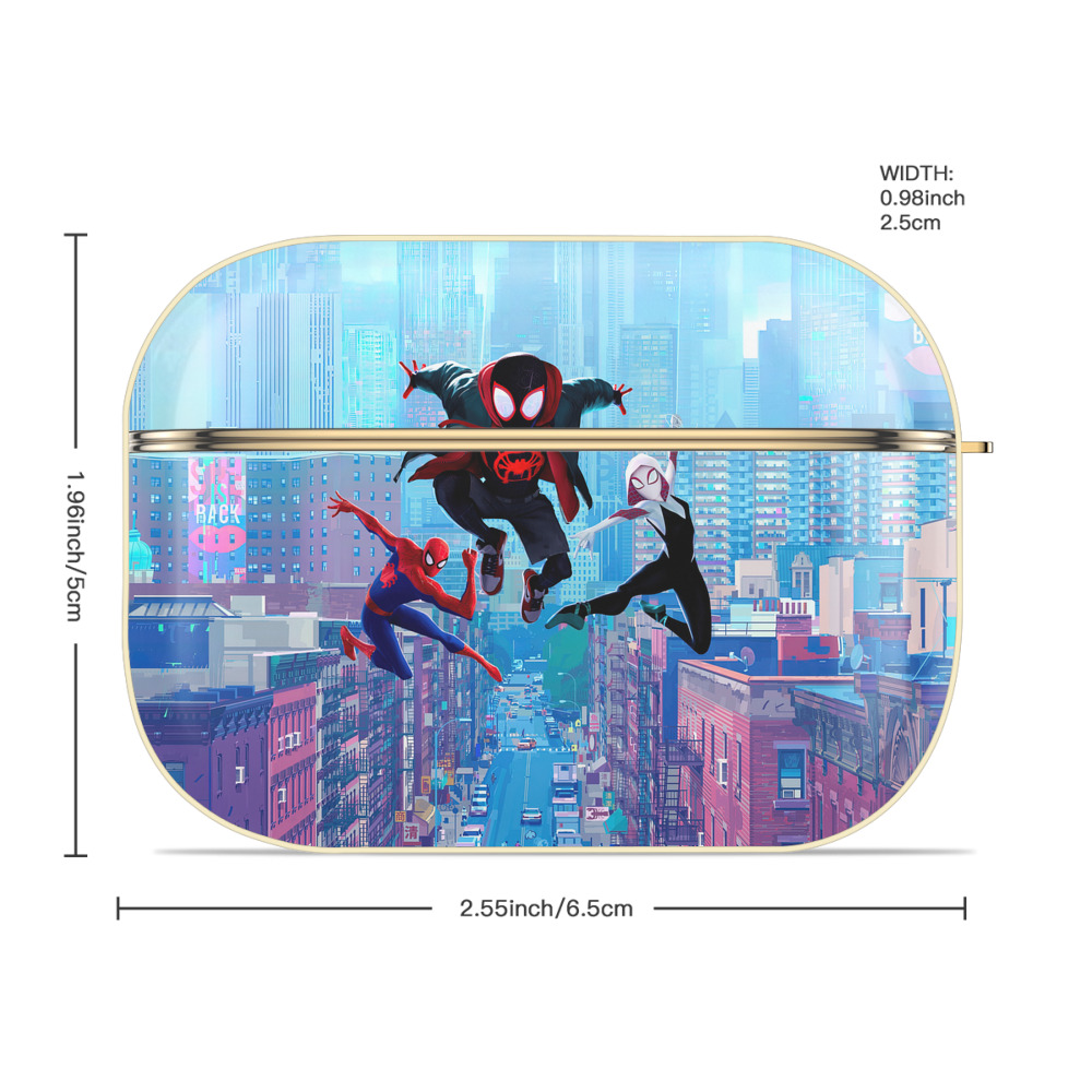 Spider Man スパイダーマン 【AirPods Pro用】ハードシェル保護ケース｜耐衝撃・防指紋・カラビナ付き商品仕様