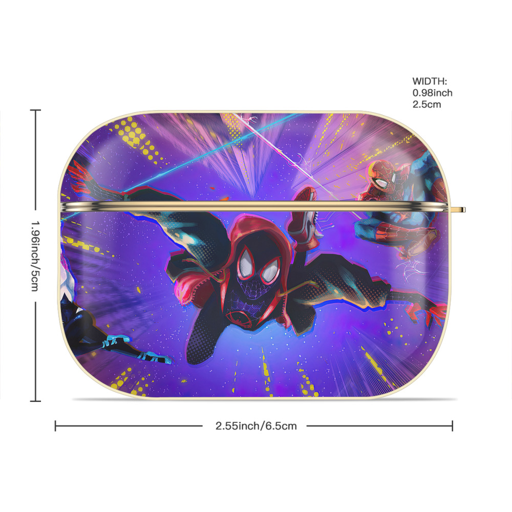 Spider Man スパイダーマン 【AirPods Pro用】ハードシェル保護ケース｜耐衝撃・防指紋・カラビナ付き商品仕様