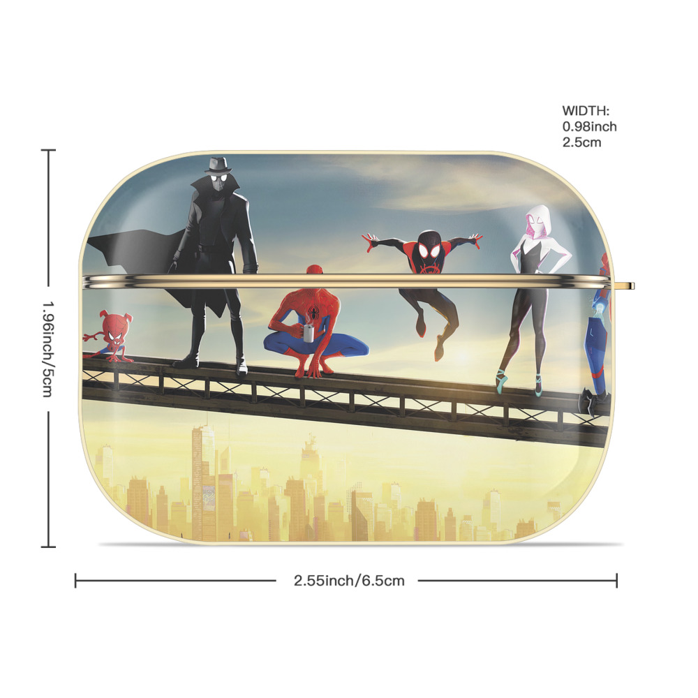 Spider Man スパイダーマン 【AirPods Pro用】ハードシェル保護ケース｜耐衝撃・防指紋・カラビナ付き商品仕様