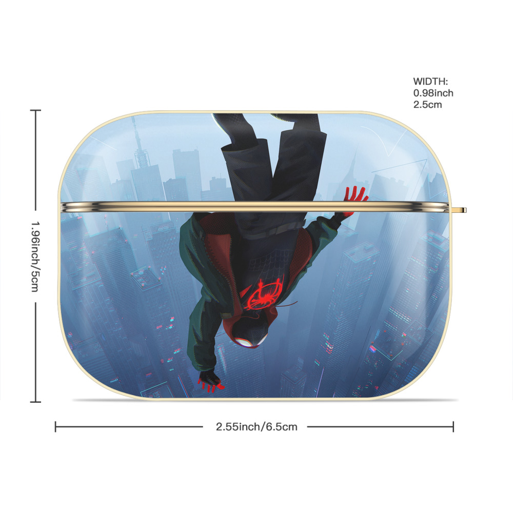 Spider Man スパイダーマン 【AirPods Pro用】ハードシェル保護ケース｜耐衝撃・防指紋・カラビナ付き商品仕様