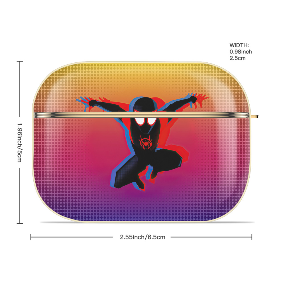 Spider Man スパイダーマン 【AirPods Pro用】ハードシェル保護ケース｜耐衝撃・防指紋・カラビナ付き商品仕様