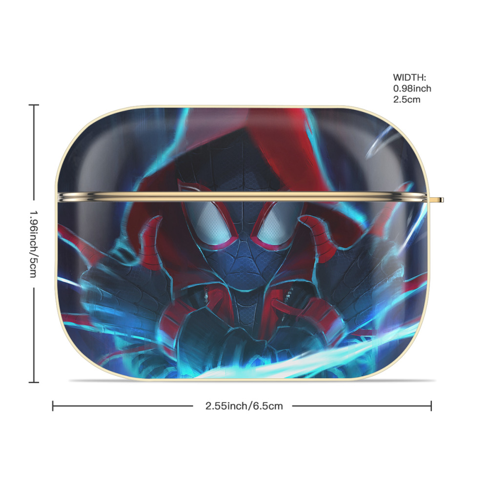 Spider Man スパイダーマン 【AirPods Pro用】ハードシェル保護ケース｜耐衝撃・防指紋・カラビナ付き商品仕様