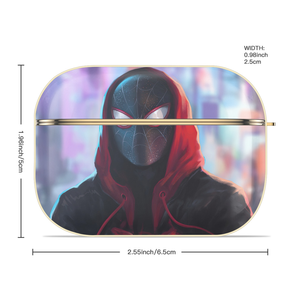 Spider Man スパイダーマン 【AirPods Pro用】ハードシェル保護ケース｜耐衝撃・防指紋・カラビナ付き商品仕様