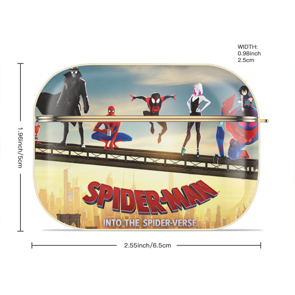 Spider Man スパイダーマン 【AirPods Pro用】ハードシェル保護ケース｜耐衝撃・防指紋・カラビナ付き商品仕様