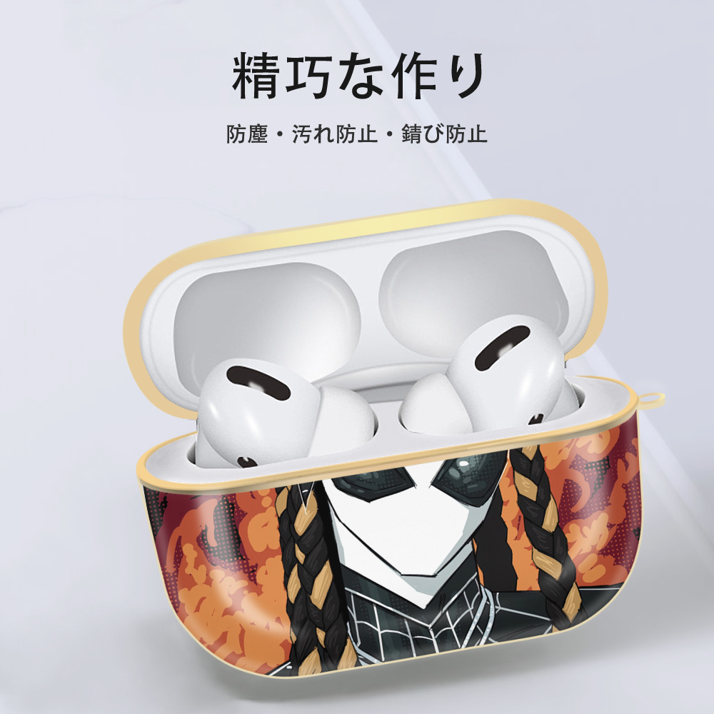 Spider Man スパイダーマン 【AirPods Pro用】ハードシェル保護ケース｜耐衝撃・防指紋・カラビナ付き商品仕様