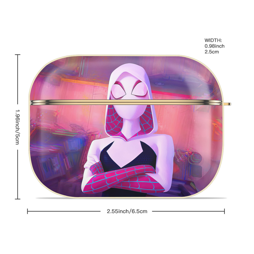 Spider Man スパイダーマン 【AirPods Pro用】ハードシェル保護ケース｜耐衝撃・防指紋・カラビナ付き商品仕様