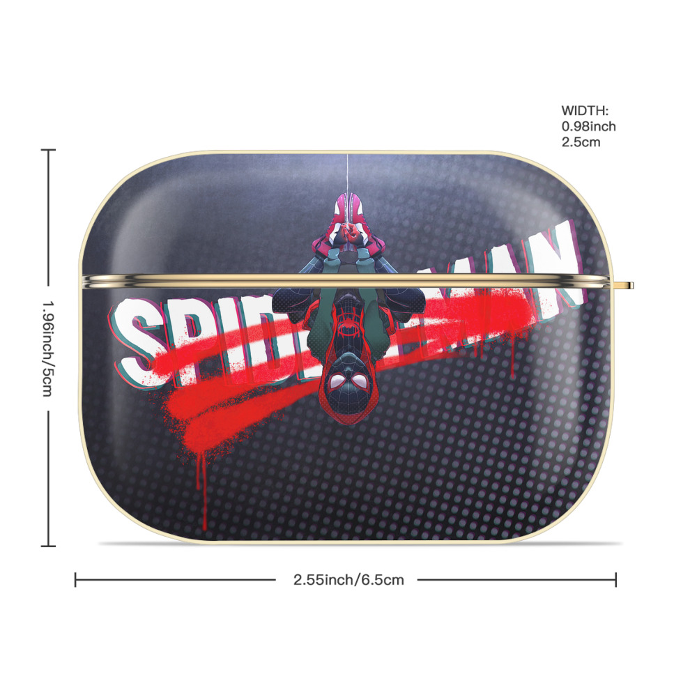 Spider Man スパイダーマン 【AirPods Pro用】ハードシェル保護ケース｜耐衝撃・防指紋・カラビナ付き商品仕様