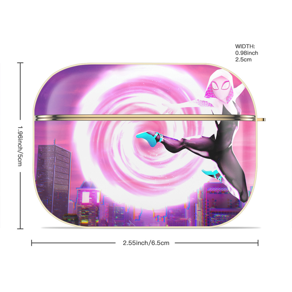Spider Man スパイダーマン 【AirPods Pro用】ハードシェル保護ケース｜耐衝撃・防指紋・カラビナ付き商品仕様