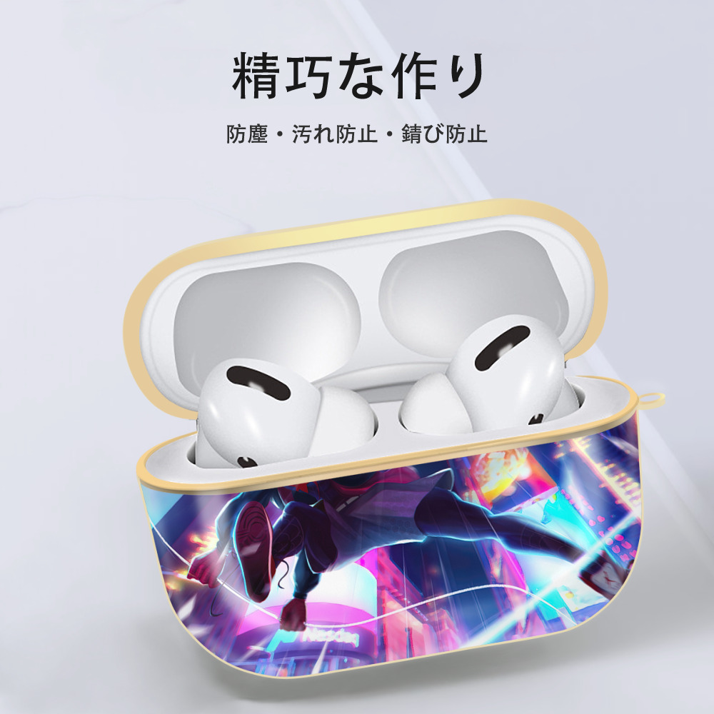 Spider Man スパイダーマン 【AirPods Pro用】ハードシェル保護ケース｜耐衝撃・防指紋・カラビナ付き商品仕様