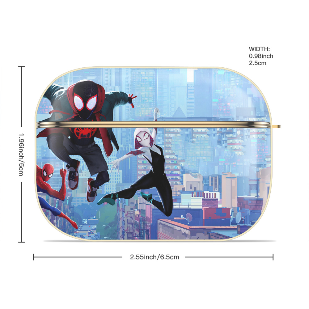 Spider Man スパイダーマン 【AirPods Pro用】ハードシェル保護ケース｜耐衝撃・防指紋・カラビナ付き商品仕様