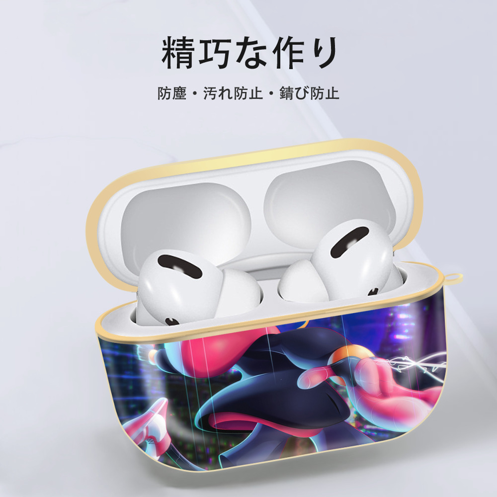 Spider Man スパイダーマン 【AirPods Pro用】ハードシェル保護ケース｜耐衝撃・防指紋・カラビナ付き商品仕様