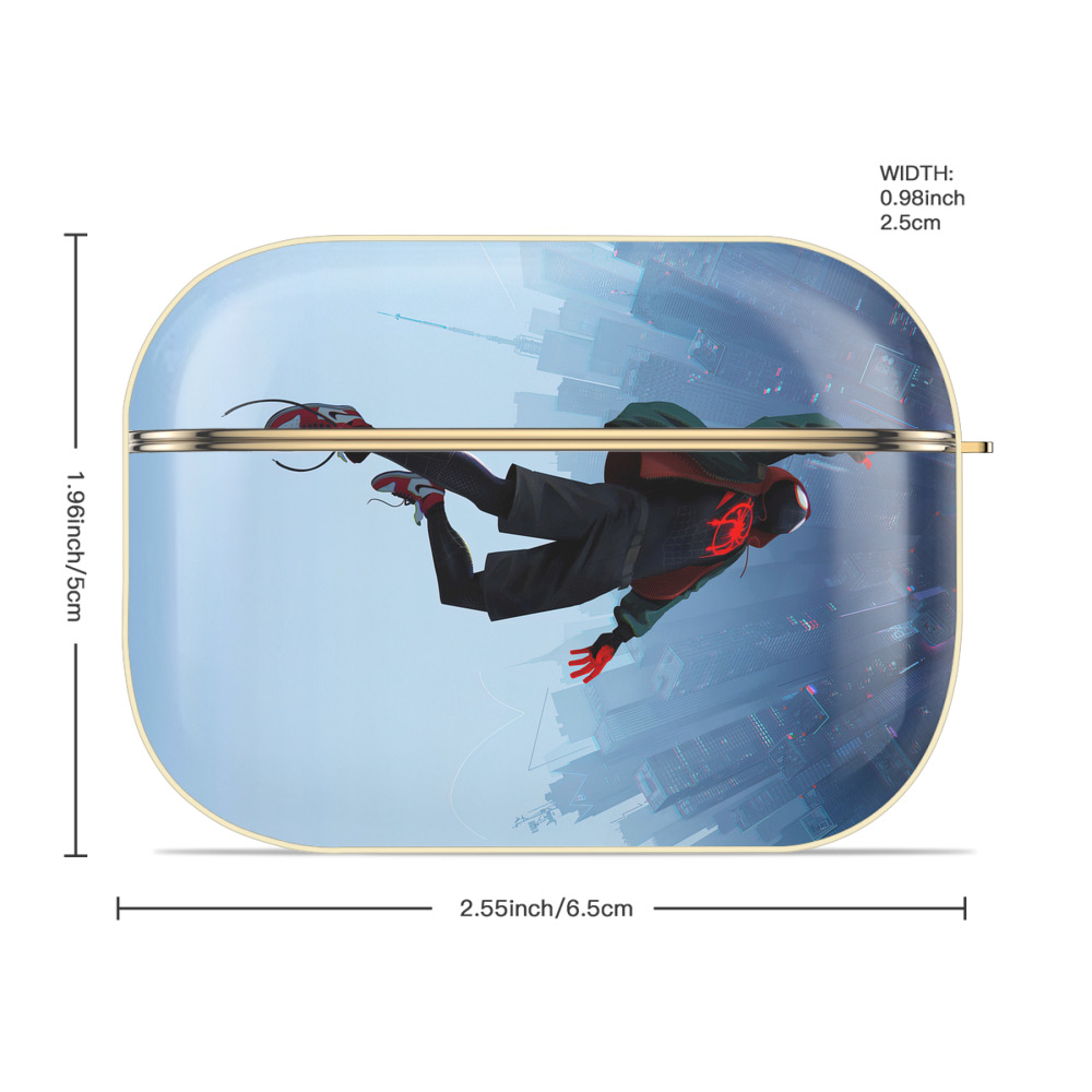 Spider Man スパイダーマン 【AirPods Pro用】ハードシェル保護ケース｜耐衝撃・防指紋・カラビナ付き商品仕様