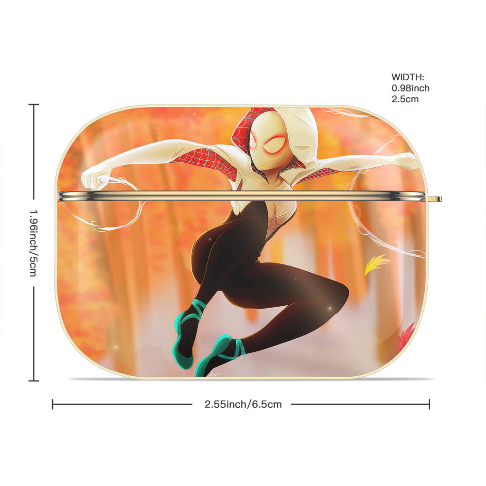 Spider Man スパイダーマン 【AirPods Pro用】ハードシェル保護ケース｜耐衝撃・防指紋・カラビナ付き商品仕様