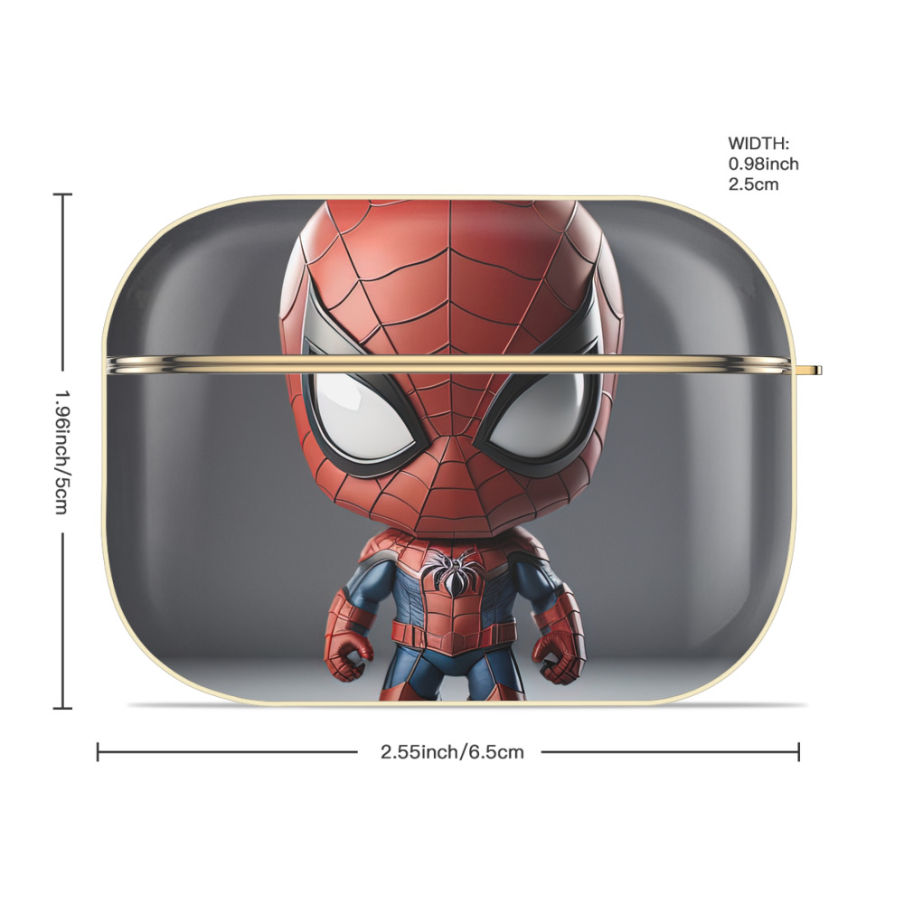 Spider Man スパイダーマン 【AirPods Pro用】ハードシェル保護ケース｜耐衝撃・防指紋・カラビナ付き商品仕様