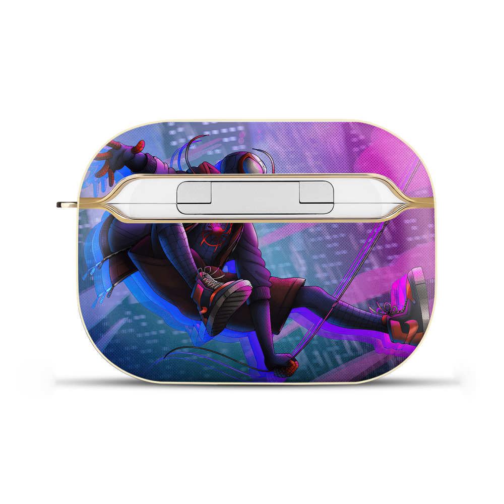 （画像用） Spider Man スパイダーマン 【AirPods Pro用】ハードシェル保護ケース｜耐衝撃・防指紋・カラビナ付き商品仕様