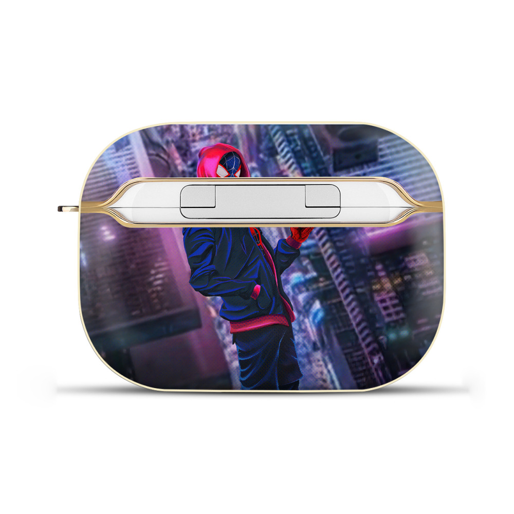 （画像用） Spider Man スパイダーマン 【AirPods Pro用】ハードシェル保護ケース｜耐衝撃・防指紋・カラビナ付き商品仕様