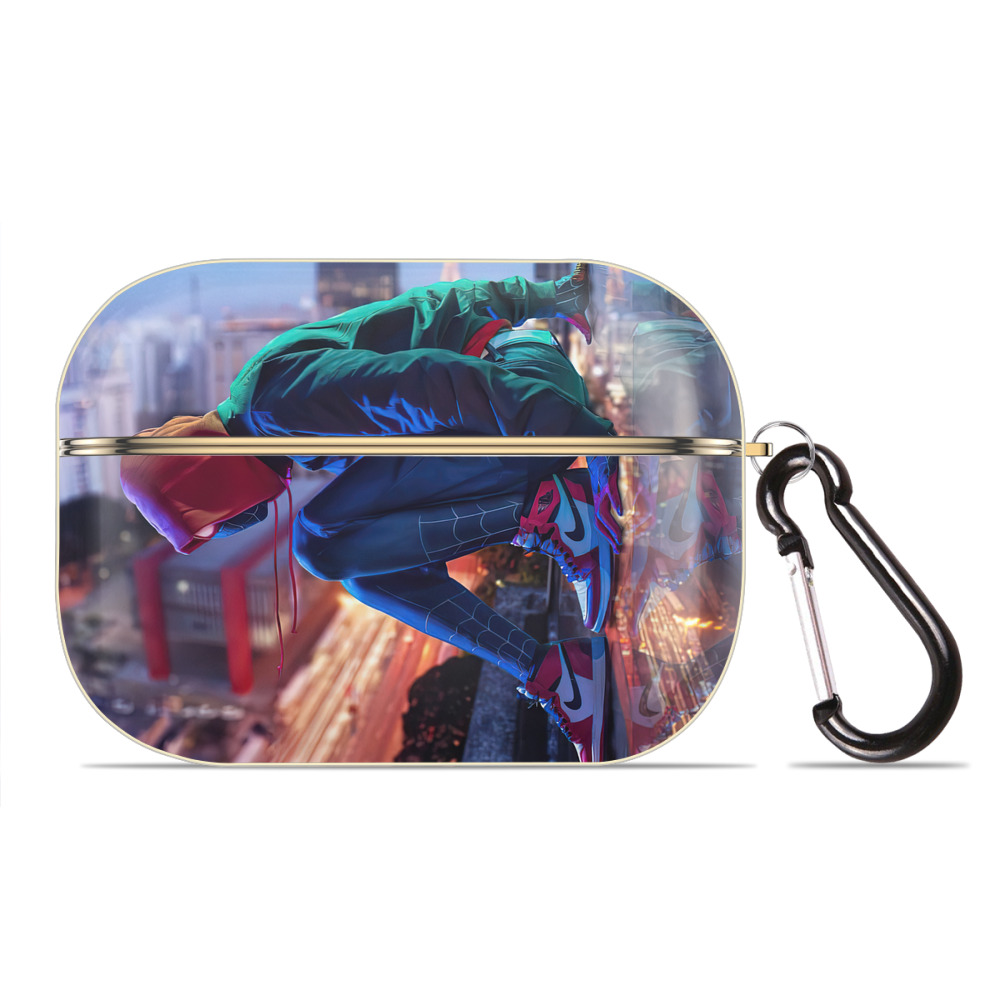 （画像用） Spider Man スパイダーマン 【AirPods Pro用】ハードシェル保護ケース｜耐衝撃・防指紋・カラビナ付き商品仕様