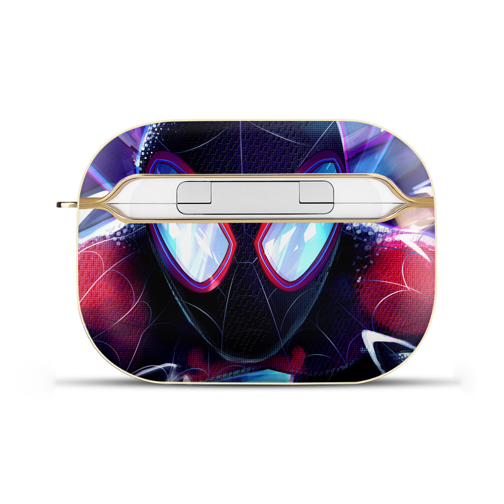 （画像用） Spider Man スパイダーマン 【AirPods Pro用】ハードシェル保護ケース｜耐衝撃・防指紋・カラビナ付き商品仕様