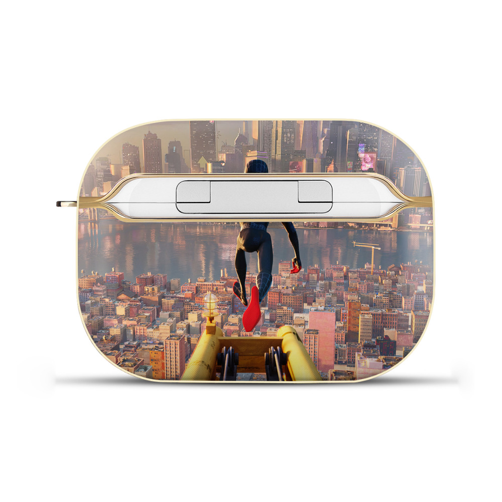 （画像用） Spider Man スパイダーマン 【AirPods Pro用】ハードシェル保護ケース｜耐衝撃・防指紋・カラビナ付き商品仕様