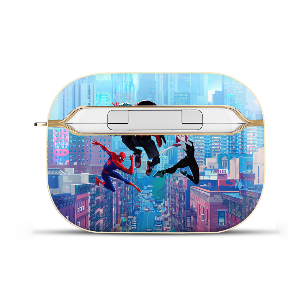 （画像用） Spider Man スパイダーマン 【AirPods Pro用】ハードシェル保護ケース｜耐衝撃・防指紋・カラビナ付き商品仕様