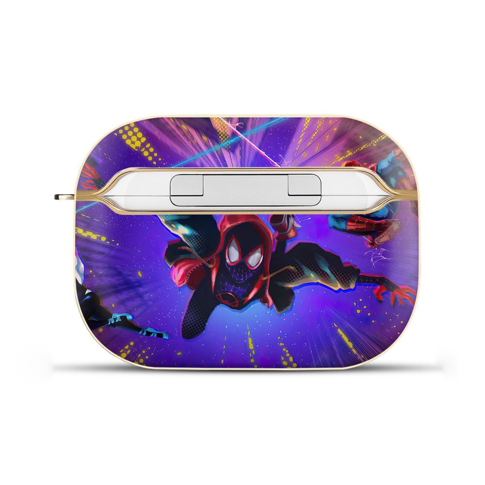 （画像用） Spider Man スパイダーマン 【AirPods Pro用】ハードシェル保護ケース｜耐衝撃・防指紋・カラビナ付き商品仕様