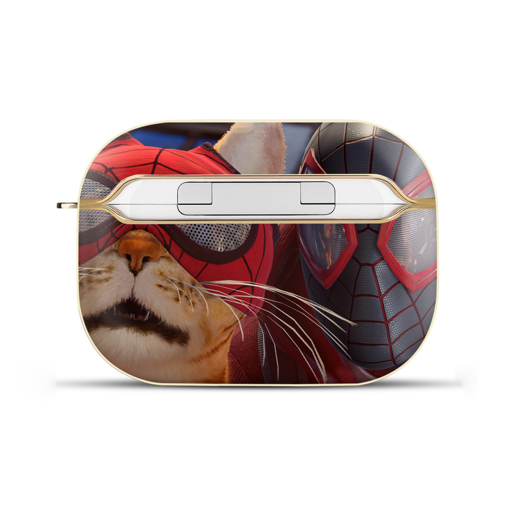 （画像用） Spider Man スパイダーマン 【AirPods Pro用】ハードシェル保護ケース｜耐衝撃・防指紋・カラビナ付き商品仕様