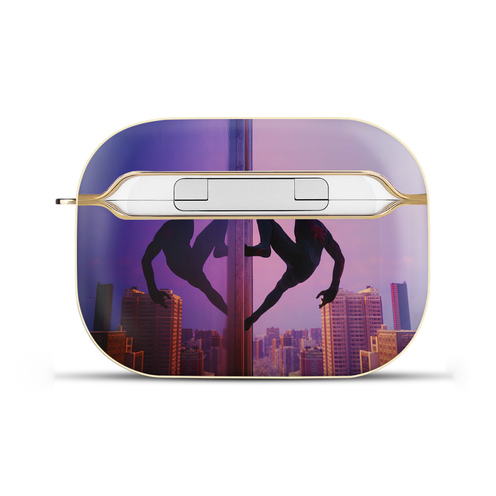 （画像用） Spider Man スパイダーマン 【AirPods Pro用】ハードシェル保護ケース｜耐衝撃・防指紋・カラビナ付き商品仕様
