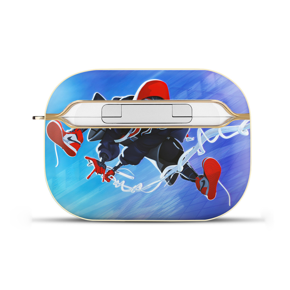 （画像用） Spider Man スパイダーマン 【AirPods Pro用】ハードシェル保護ケース｜耐衝撃・防指紋・カラビナ付き商品仕様