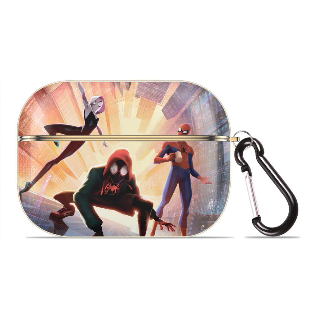 （画像用） Spider Man スパイダーマン 【AirPods Pro用】ハードシェル保護ケース｜耐衝撃・防指紋・カラビナ付き商品仕様