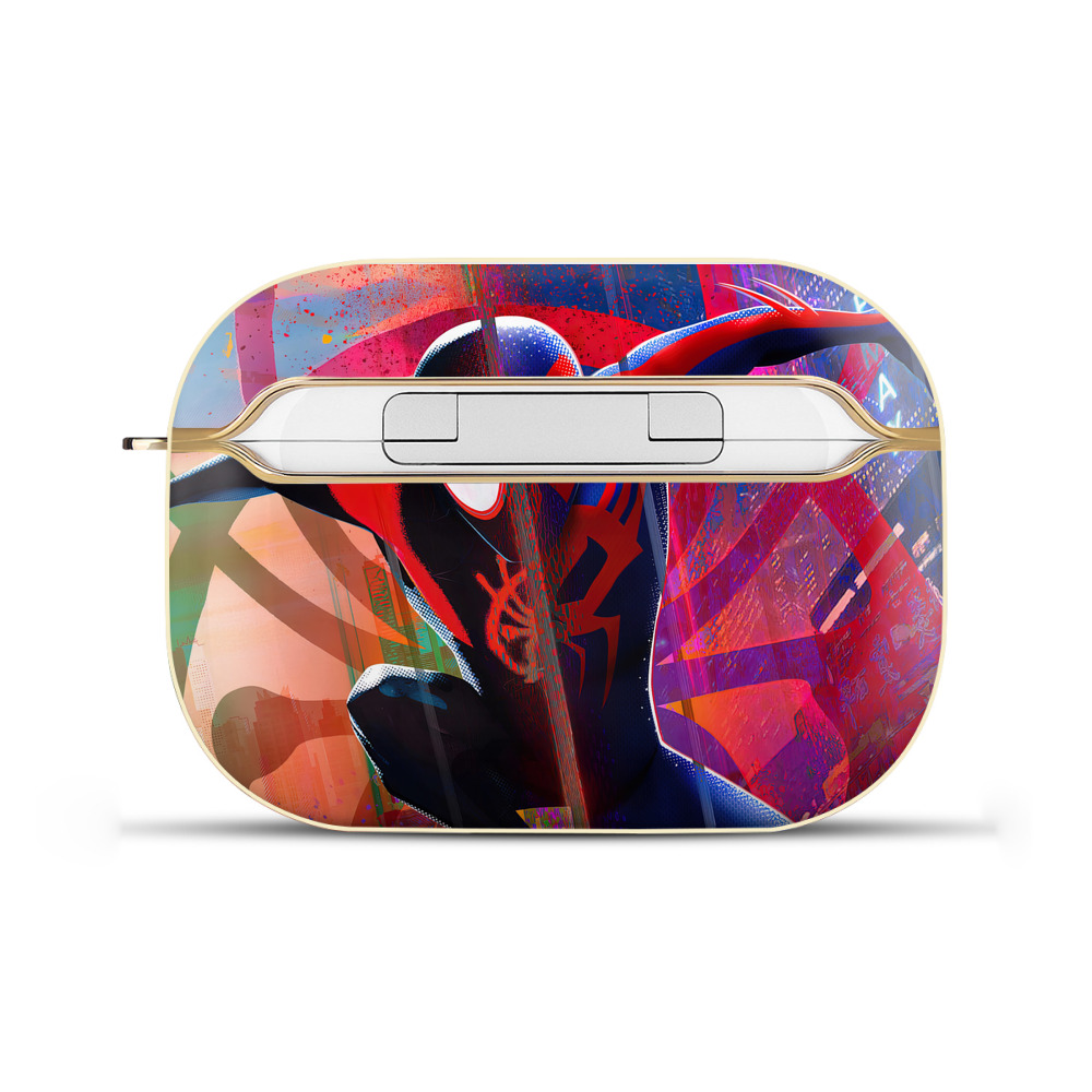 （画像用） Spider Man スパイダーマン 【AirPods Pro用】ハードシェル保護ケース｜耐衝撃・防指紋・カラビナ付き商品仕様