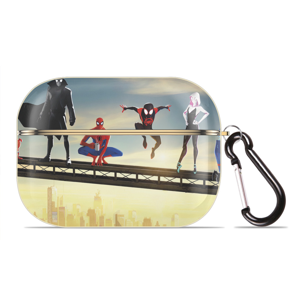 （画像用） Spider Man スパイダーマン 【AirPods Pro用】ハードシェル保護ケース｜耐衝撃・防指紋・カラビナ付き商品仕様