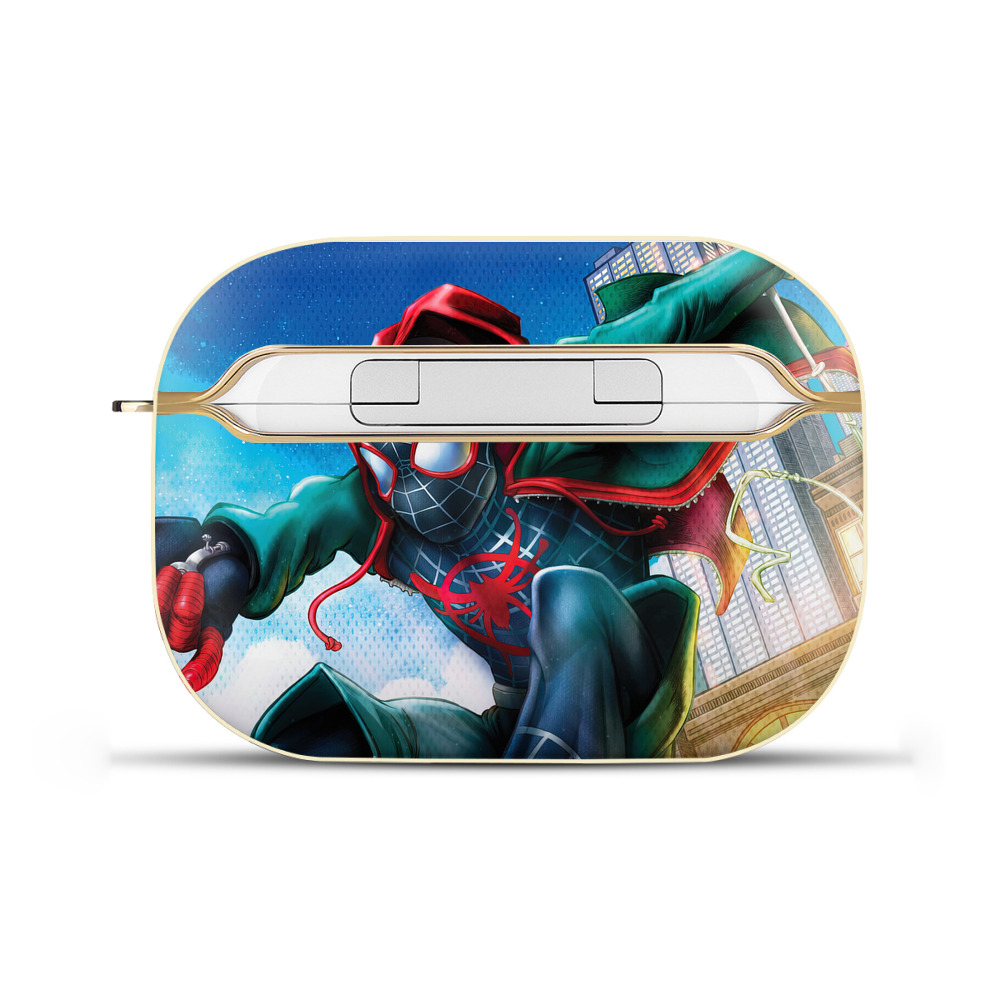 （画像用） Spider Man スパイダーマン 【AirPods Pro用】ハードシェル保護ケース｜耐衝撃・防指紋・カラビナ付き商品仕様