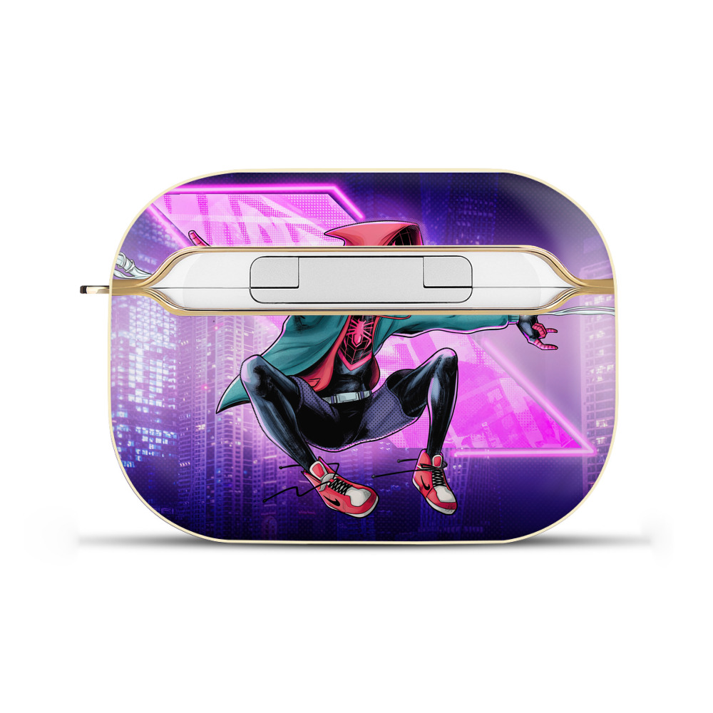 （画像用） Spider Man スパイダーマン 【AirPods Pro用】ハードシェル保護ケース｜耐衝撃・防指紋・カラビナ付き商品仕様