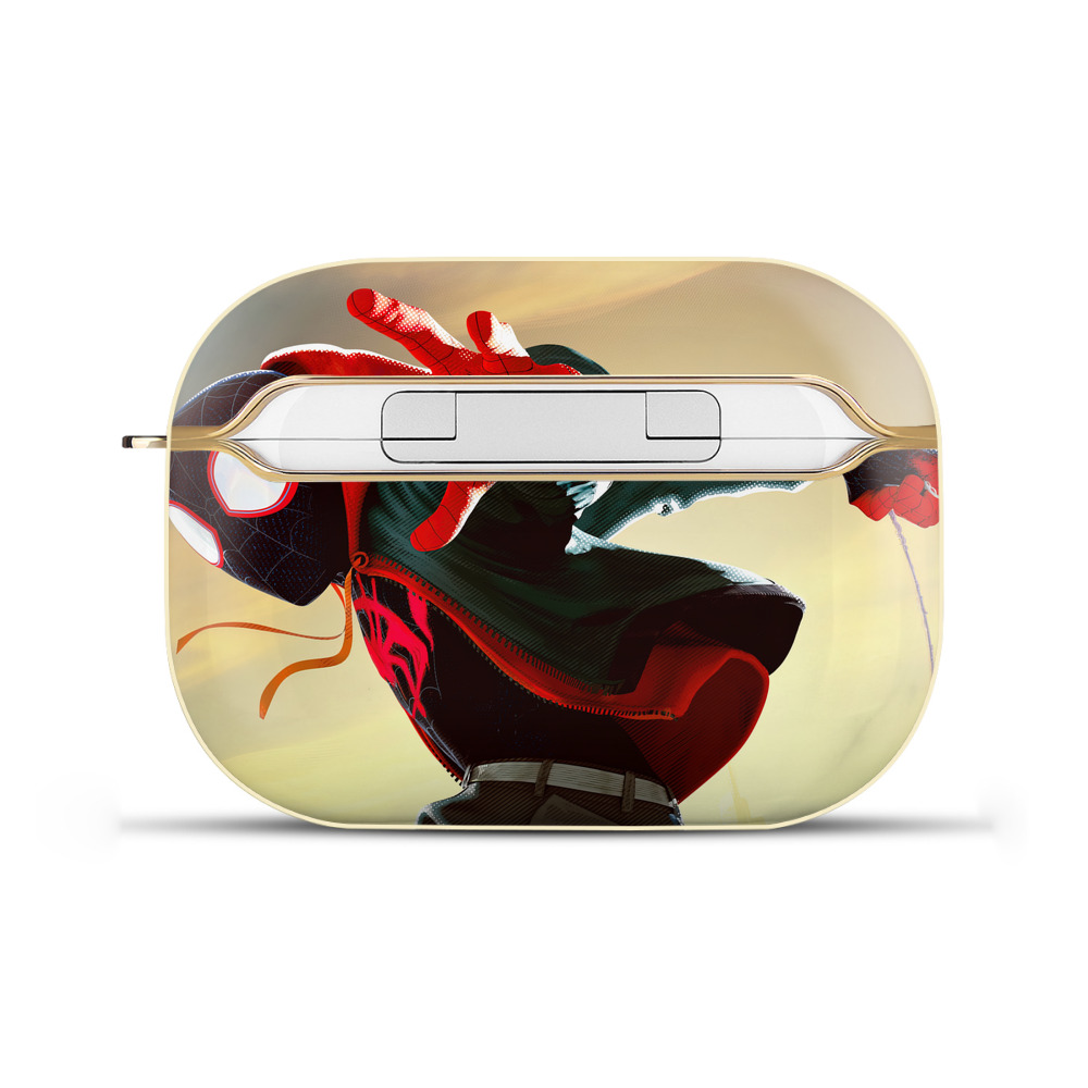 （画像用） Spider Man スパイダーマン 【AirPods Pro用】ハードシェル保護ケース｜耐衝撃・防指紋・カラビナ付き商品仕様