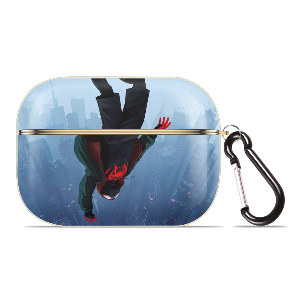 （画像用） Spider Man スパイダーマン 【AirPods Pro用】ハードシェル保護ケース｜耐衝撃・防指紋・カラビナ付き商品仕様