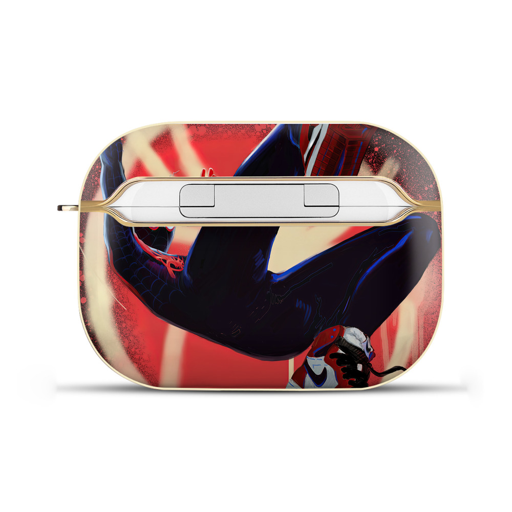 （画像用） Spider Man スパイダーマン 【AirPods Pro用】ハードシェル保護ケース｜耐衝撃・防指紋・カラビナ付き商品仕様