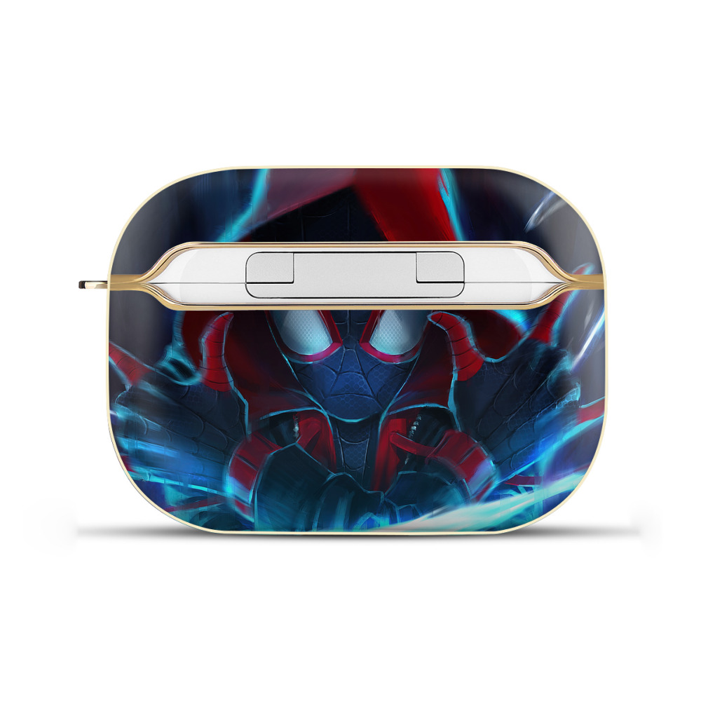 （画像用） Spider Man スパイダーマン 【AirPods Pro用】ハードシェル保護ケース｜耐衝撃・防指紋・カラビナ付き商品仕様