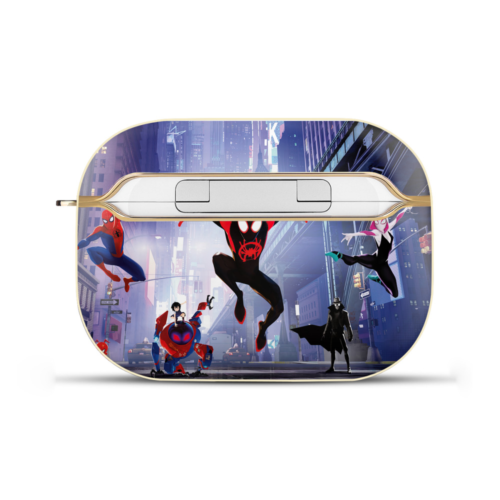 （画像用） Spider Man スパイダーマン 【AirPods Pro用】ハードシェル保護ケース｜耐衝撃・防指紋・カラビナ付き商品仕様
