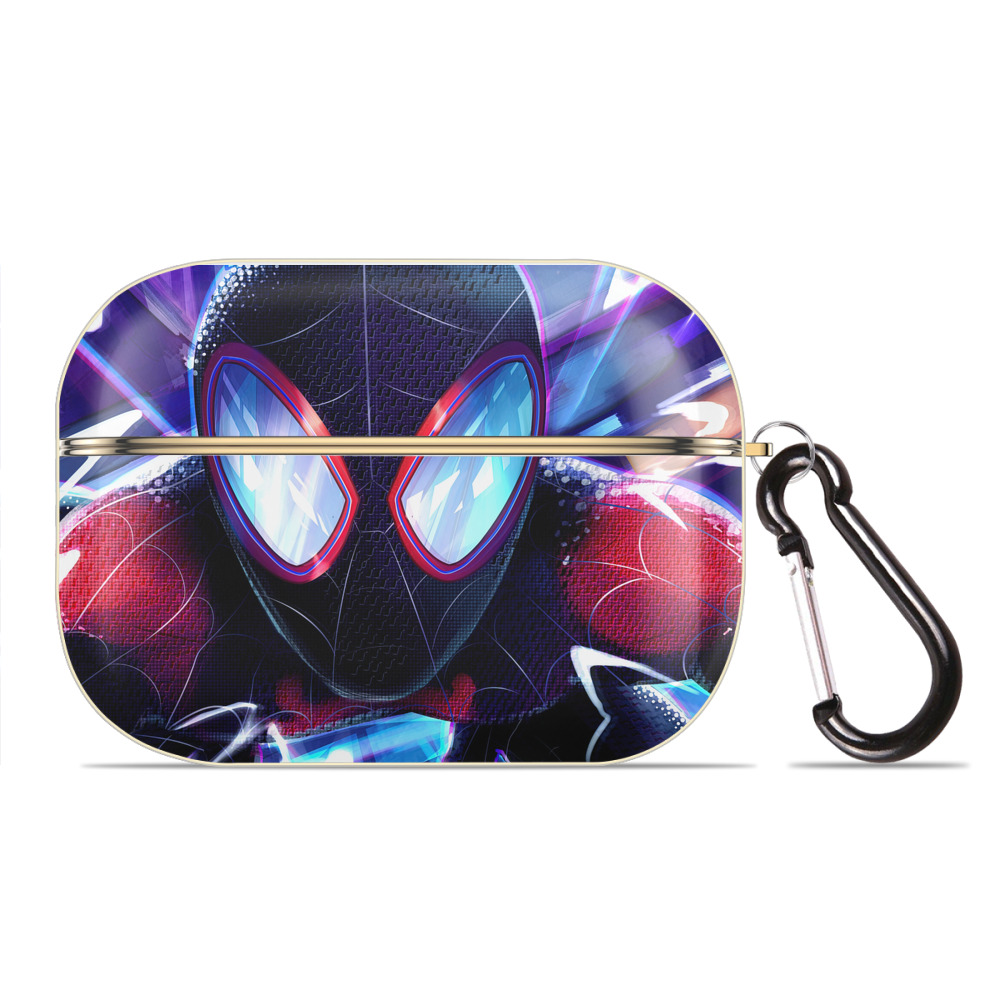 （画像用） Spider Man スパイダーマン 【AirPods Pro用】ハードシェル保護ケース｜耐衝撃・防指紋・カラビナ付き商品仕様