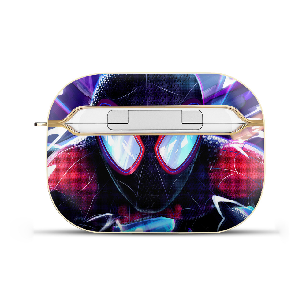（画像用） Spider Man スパイダーマン 【AirPods Pro用】ハードシェル保護ケース｜耐衝撃・防指紋・カラビナ付き商品仕様