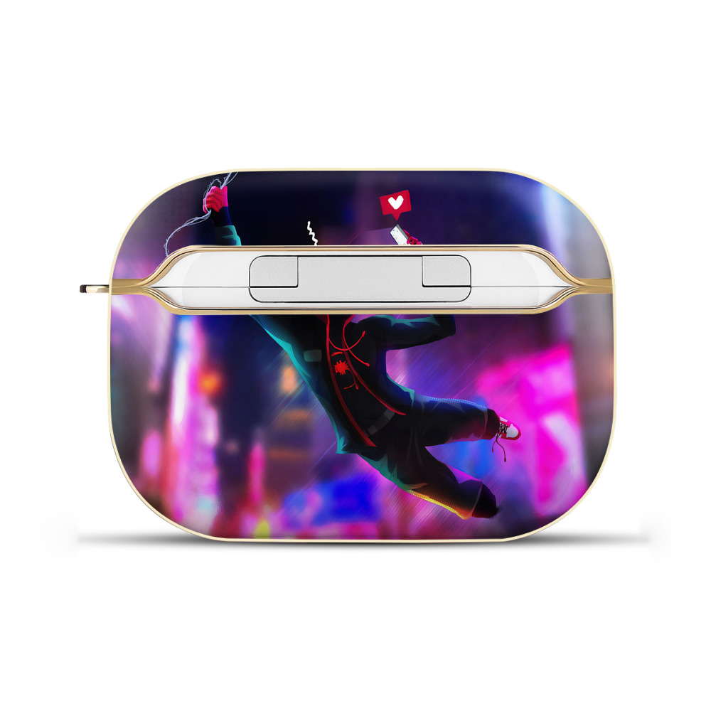 （画像用） Spider Man スパイダーマン 【AirPods Pro用】ハードシェル保護ケース｜耐衝撃・防指紋・カラビナ付き商品仕様
