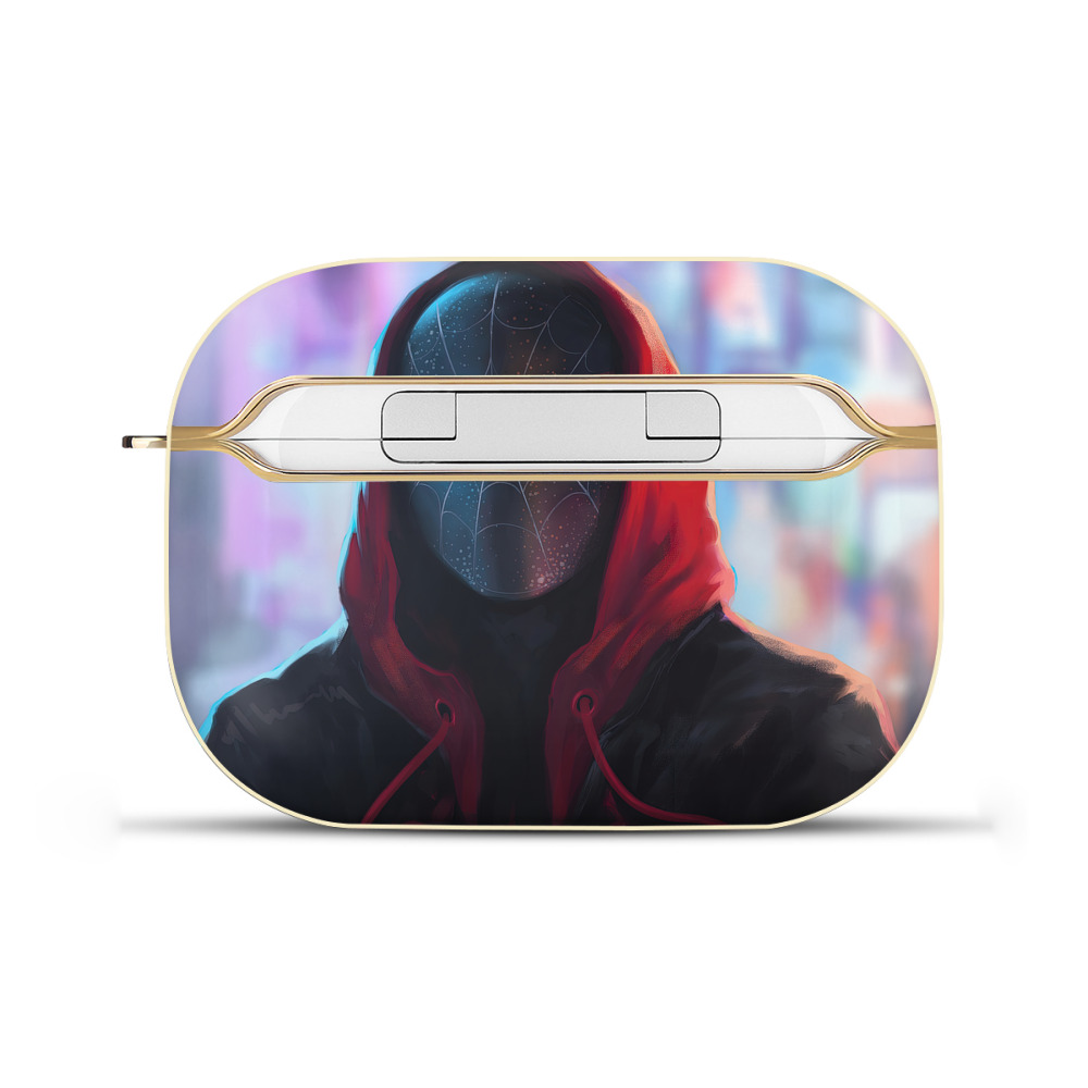 （画像用） Spider Man スパイダーマン 【AirPods Pro用】ハードシェル保護ケース｜耐衝撃・防指紋・カラビナ付き商品仕様