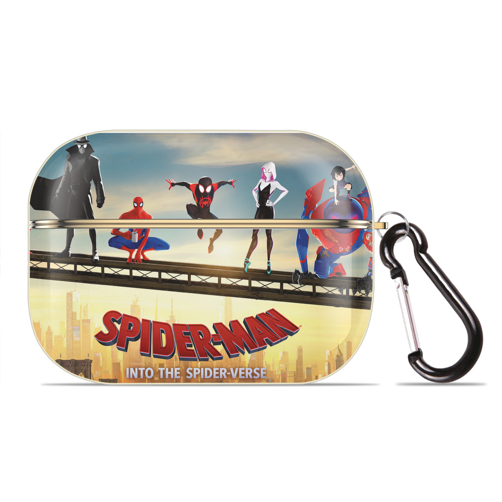 （画像用） Spider Man スパイダーマン 【AirPods Pro用】ハードシェル保護ケース｜耐衝撃・防指紋・カラビナ付き商品仕様