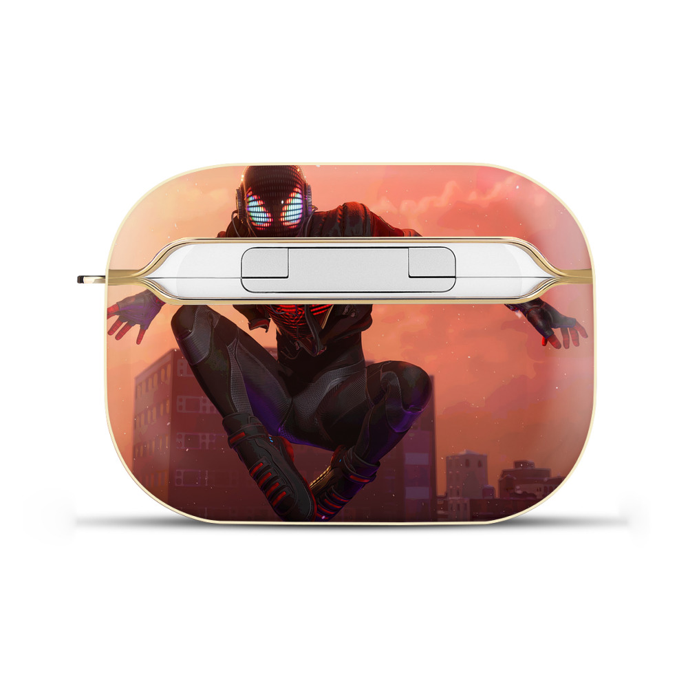 （画像用） Spider Man スパイダーマン 【AirPods Pro用】ハードシェル保護ケース｜耐衝撃・防指紋・カラビナ付き商品仕様