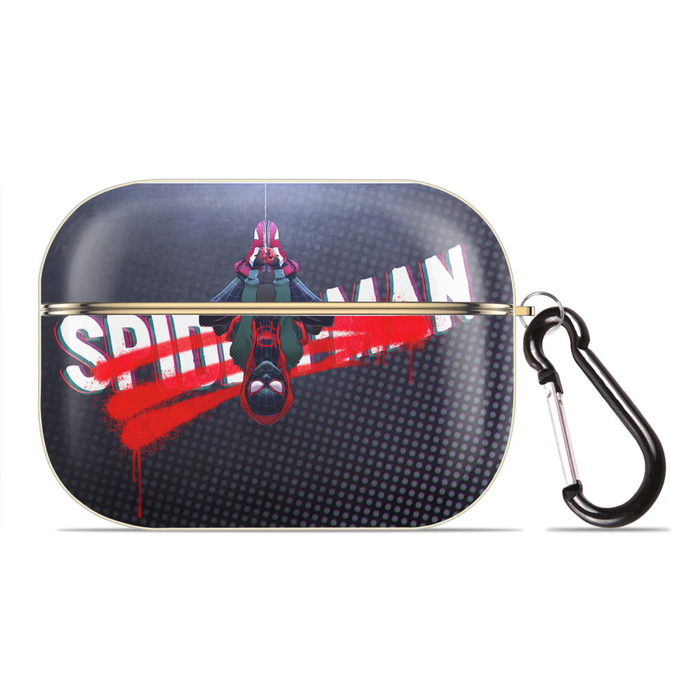 （画像用） Spider Man スパイダーマン 【AirPods Pro用】ハードシェル保護ケース｜耐衝撃・防指紋・カラビナ付き商品仕様