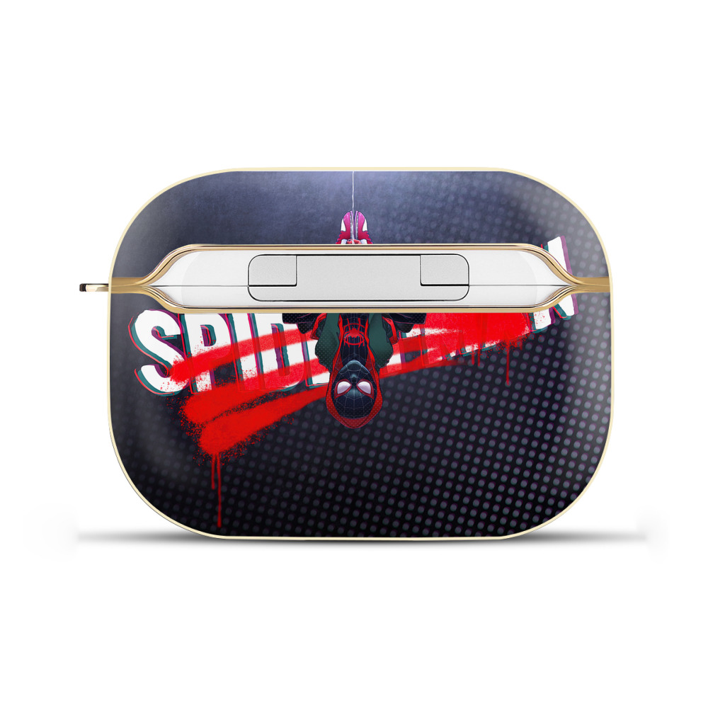 （画像用） Spider Man スパイダーマン 【AirPods Pro用】ハードシェル保護ケース｜耐衝撃・防指紋・カラビナ付き商品仕様