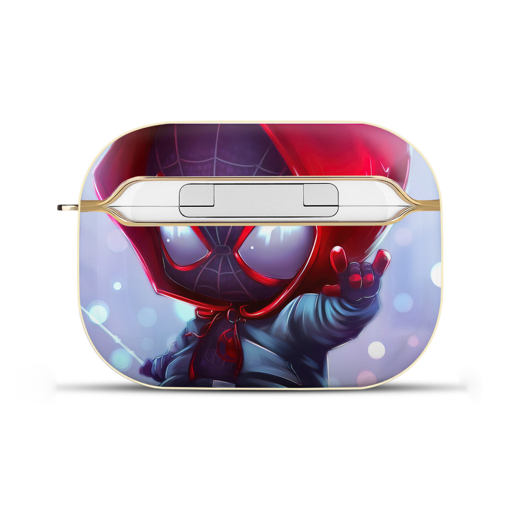 （画像用） Spider Man スパイダーマン 【AirPods Pro用】ハードシェル保護ケース｜耐衝撃・防指紋・カラビナ付き商品仕様