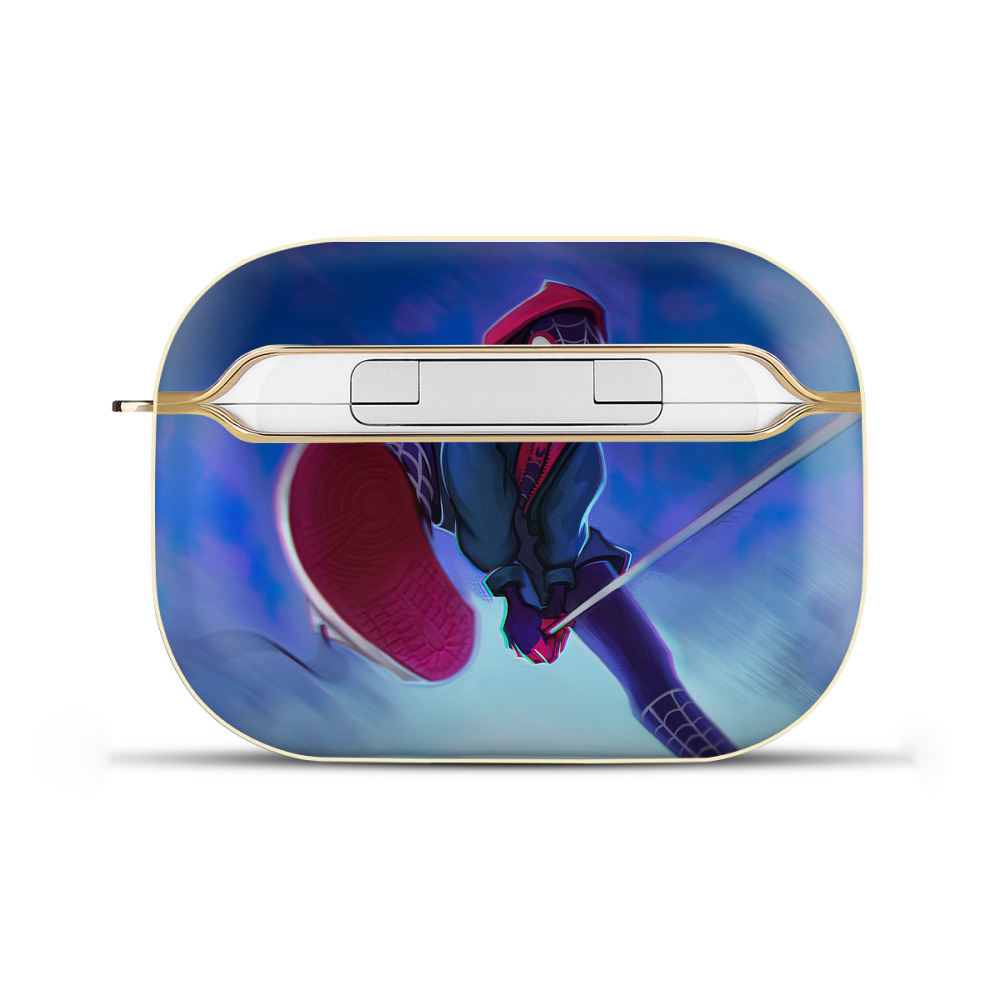 （画像用） Spider Man スパイダーマン 【AirPods Pro用】ハードシェル保護ケース｜耐衝撃・防指紋・カラビナ付き商品仕様
