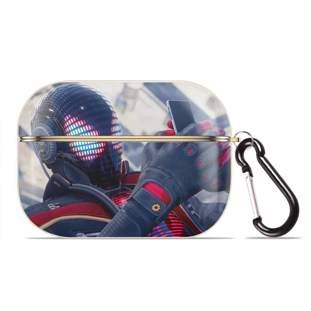 （画像用） Spider Man スパイダーマン 【AirPods Pro用】ハードシェル保護ケース｜耐衝撃・防指紋・カラビナ付き商品仕様